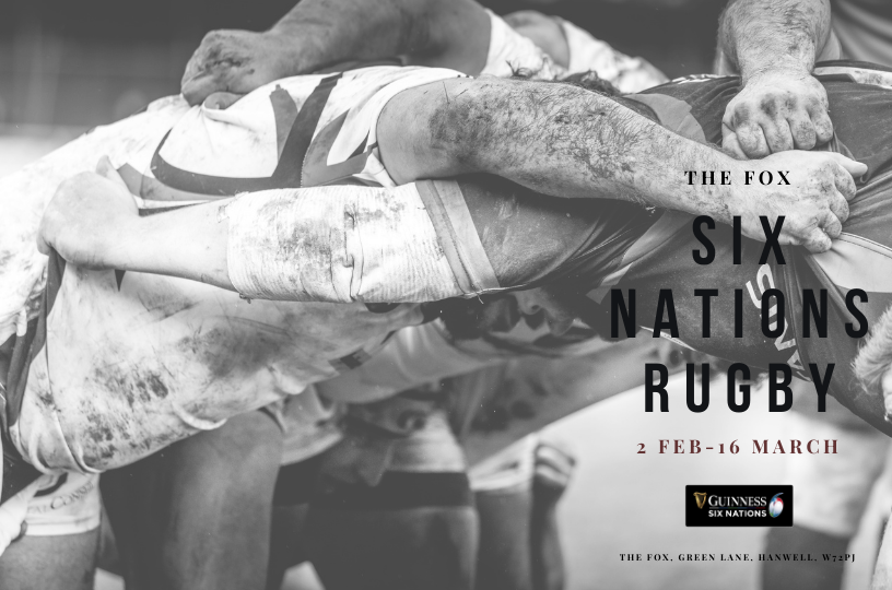 Live Six Nations Rugby Coverage at The Fox Pub